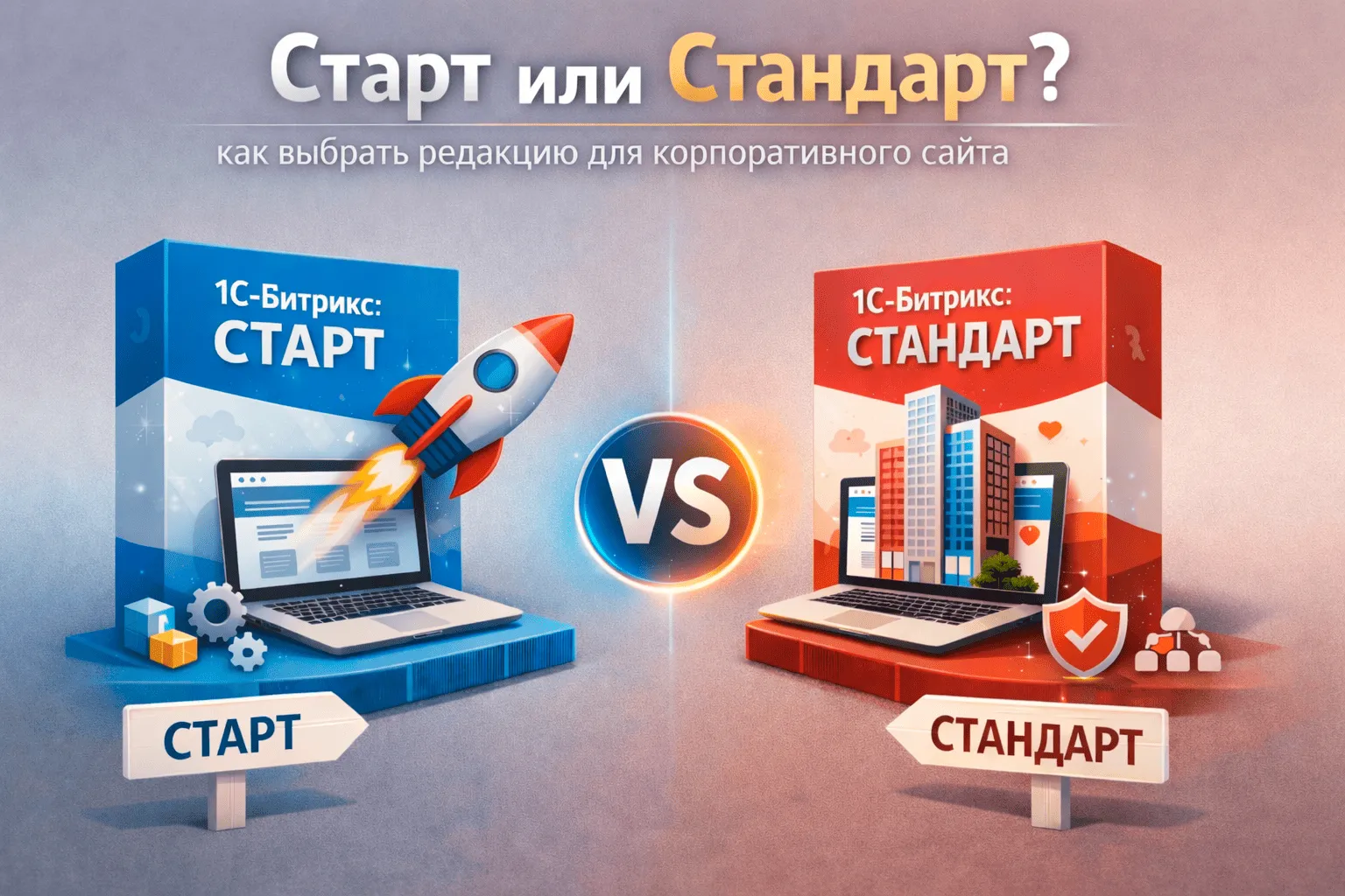 Старт или Стандарт: как выбрать редакцию для корпоративного сайта в Новороссийске